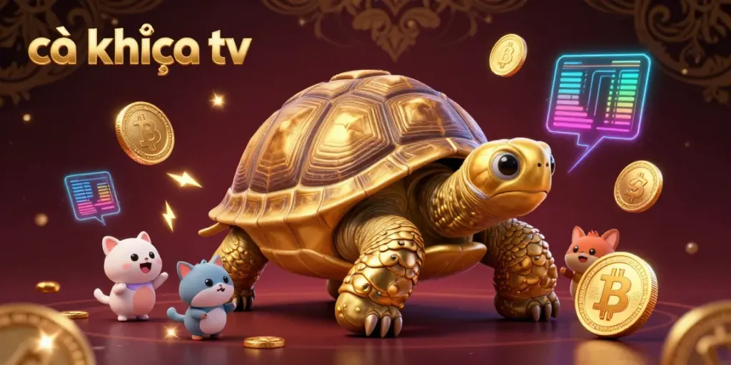 Catching the excitement on cà khịa tv with thrilling gaming elements featuring crypto coins and vibrant pinball action.